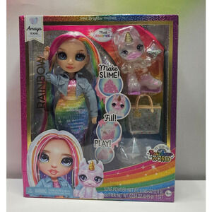 Rainbow High Rainbow World Amaya Raine Slime Unicorn Fashion Doll NWT